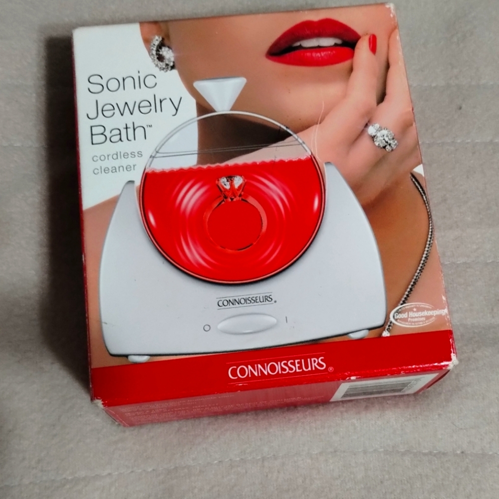 Connoisseurs Sonic Jewelry Bath Cordless Cleaner. New.